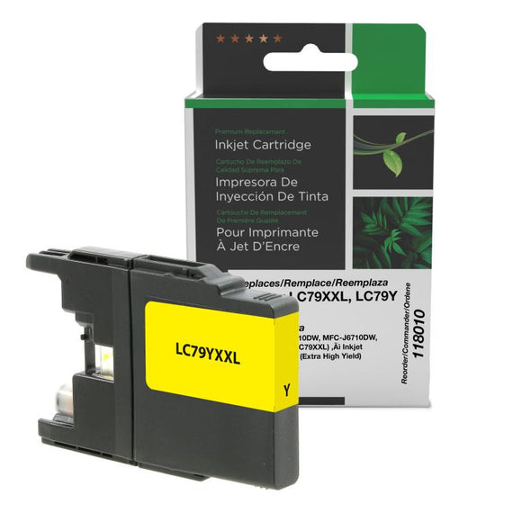 Extra High Yield Yellow Ink Cartridge for Brother LC79XXL