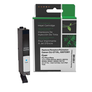 High Yield Cyan Ink Cartridge for Canon CLI-271XL (0337C001)