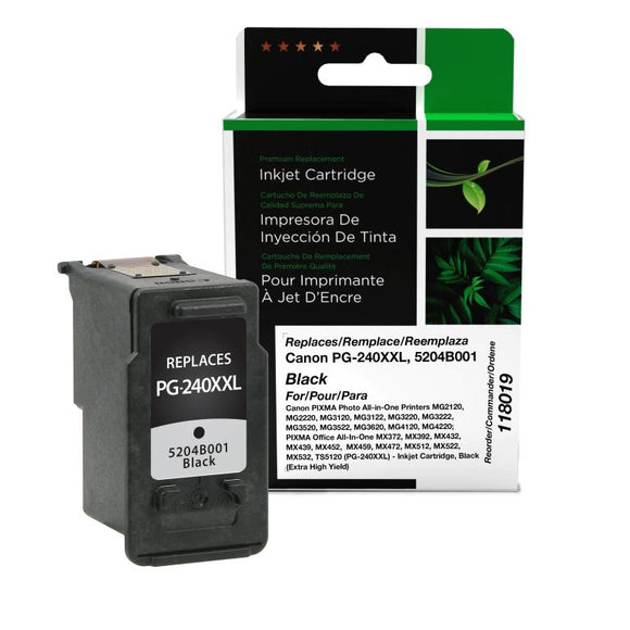 Extra High Yield Black Ink Cartridge for Canon PG-240XXL (5204B001)