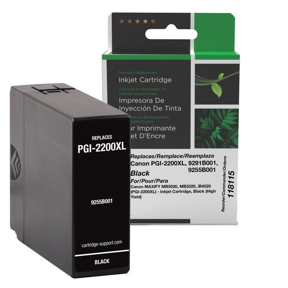 High Yield Black Ink Cartridge for Canon PGI-2200XL (9291B001/9255B001)
