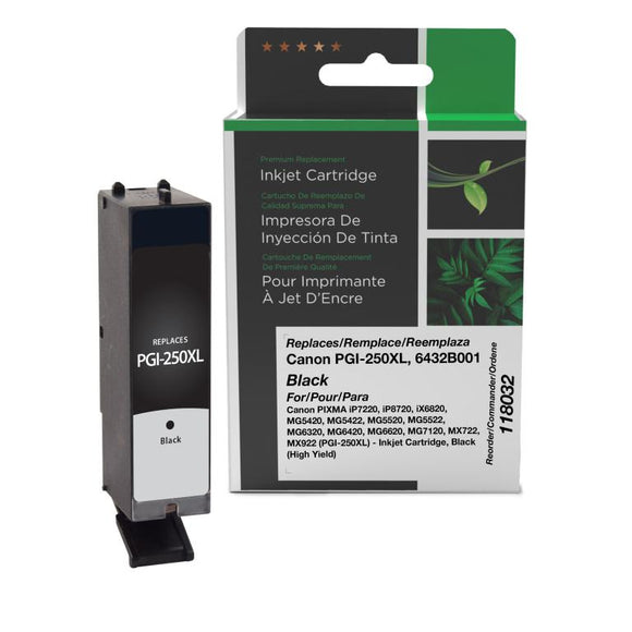 High Yield Black Ink Cartridge for Canon PGI-250XL (6432B001)