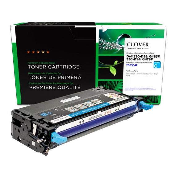 High Yield Cyan Toner Cartridge for Dell 3130