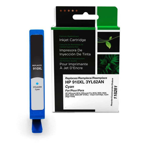 High Yield Cyan Ink Cartridge for HP 910XL (3YL62AN)