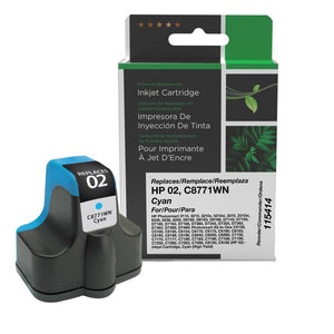 High Yield Cyan Ink Cartridge for HP 02 (C8771WN)