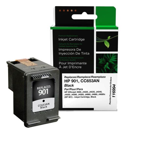 Black Ink Cartridge for HP 901 (CC653AN)