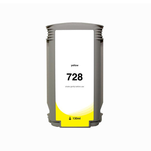 Yellow Wide Format Ink Cartridge for HP 728 (F9J65A)