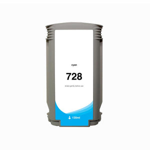 Cyan Wide Format Ink Cartridge for HP 728 (F9J67A)