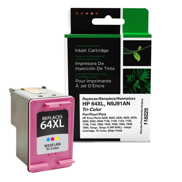 High Yield Tri-Color Ink Cartridge for HP 64XL (N9J91AN)