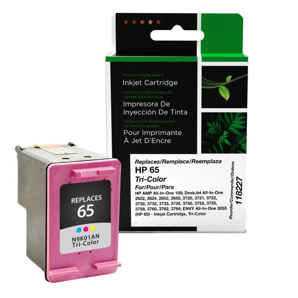 Tri-Color Ink Cartridge for HP 65 (N9K01AN)
