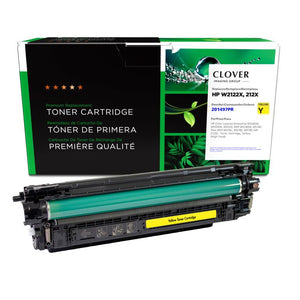 High Yield Yellow Toner Cartridge (Reused OEM Chip) for HP 212X (W2122X)