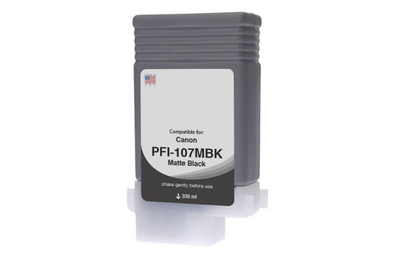 Matte Black Wide Format Ink Cartridge for Canon PFI-107 (6704B001AA)