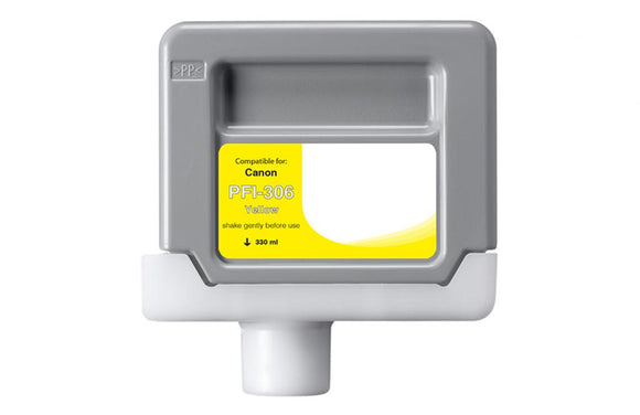 Yellow Wide Format Ink Cartridge for Canon PFI-306 (6660B001AA)