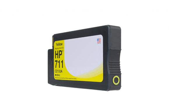 Yellow Wide Format Ink Cartridge for HP 711 (CZ132A)