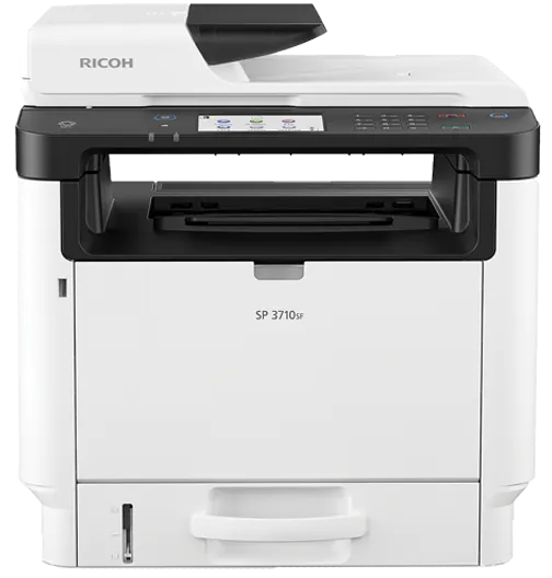 Ricoh Printer SP 3710SF B&W Laser Multifunction,  copy, scan, fax